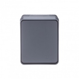 Переключатель проходной 1-кл. ОП AtlasDesign Profi54 IP54 10AX антрацит SE ATN544061