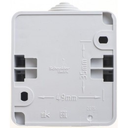 Выключатель 1-кл. ОП Этюд 10А IP44 10AX сер. SE BA10-041C