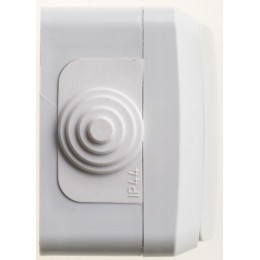 Переключатель проходной 1-кл. ОП Этюд 10А IP44 10AX сер. SE BA10-046C