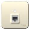 Розетка компьютерная 1-м ОП Blanca RJ45 кат.5E с изолир. пластиной молочн. SE BLNIA045002