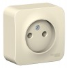 Розетка 1-м ОП Blanca 16А IP20 250В без заземл. без защ. шторок с изолир. пластиной молоч. SE BLNRA000112