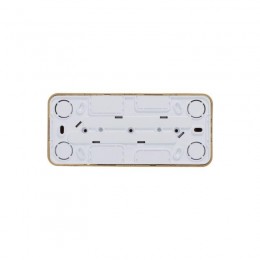 Розетка 3-м ОП Blanca 16А IP20 250В без заземл. без защ. шторок с изолир. пластиной ясень SE BLNRA000315