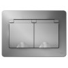 Розетка 2-м СП Blanca 16А IP44 250В с заземл. защ. шторки с крышкой алюм. SE BLNRS441123