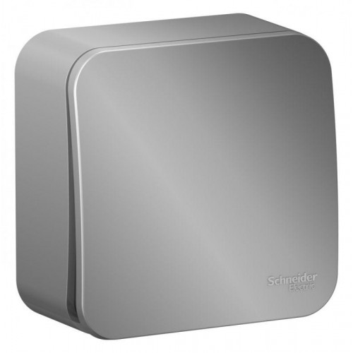 Выключатель 1-кл. ОП Blanca 10А IP20 (сх. 1) 250В с изолир. пластиной алюм. SE BLNVA101013