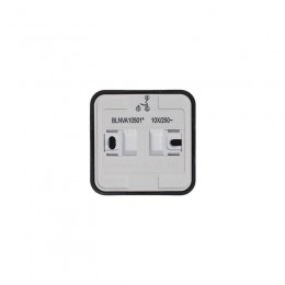 Выключатель 2-кл. ОП Blanca 10А IP20 (сх. 5) 250В с изолир. пластиной антрацит SE BLNVA105016