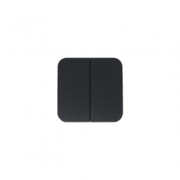 Выключатель 2-кл. ОП Blanca 10А IP20 (сх. 5) 250В с изолир. пластиной антрацит SE BLNVA105016