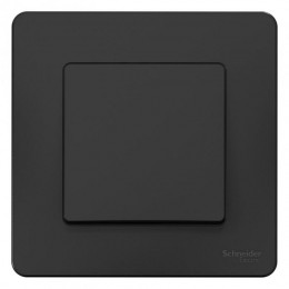 Выключатель 1-кл. СП Blanca 10А IP20 (сх. 1) 250В антрацит SE BLNVS010106
