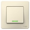 Выключатель 1-кл. СП Blanca 10А IP20 (сх. 1) 250В с подсветкой молочн. SE BLNVS010112