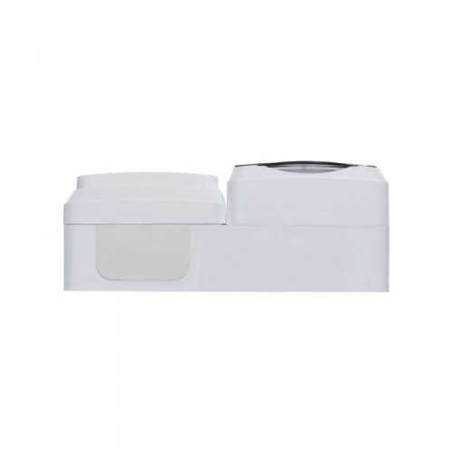 Блок ОП Этюд (розетка 16А 250В евростандарт с заземл. защ. шторки + 1-кл. выкл.) IP44 бел. SE BPA16-241B