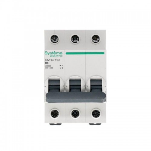Выключатель автоматический модульный 3п B 6А 4.5кА City9 Set 400В SE C9F14306