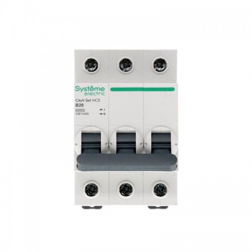 Выключатель автоматический модульный 3п B 20А 4.5кА City9 Set 400В SE C9F14320