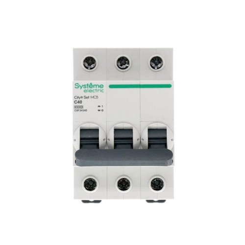 Выключатель автоматический модульный 3п C 40А 4.5кА City9 Set 400В SE C9F34340