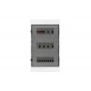 Бокс навесной ОП City9 Box 3 ряда 36мод. с прозр. дверцей SE EZ9E312S2SRU