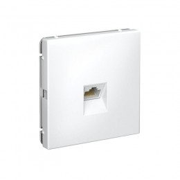 Розетка компьютерная ArtGallery RJ45 кат.6A механизм бел. SE GAL000186