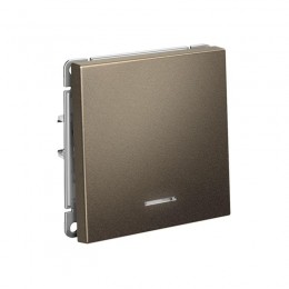 Выключатель 1-кл. ArtGallery (сх. 1а) 10AX с подсветкой механизм мокко SE GAL000613