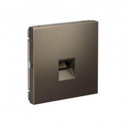 Розетка компьютерная ArtGallery RJ45 кат.6A механизм мокко SE GAL000686