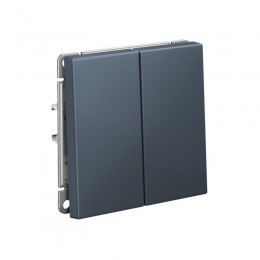 Выключатель кнопочный 2-кл. ArtGallery (сх. 2) 10А механизм грифель SE GAL000717