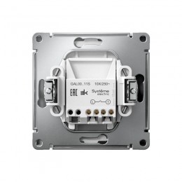 Выключатель 1-кл. ArtGallery 10AX быстрозажим. клем. механизм лотос SE GAL001311S