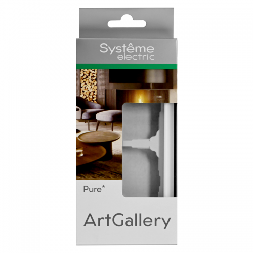 Рамка 2-м ArtGallery Pure органич. стекло бел. SE GAL320102