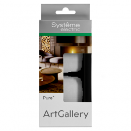 Рамка 2-м ArtGallery Pure матов. органич. стекло черн. SE GAL331002