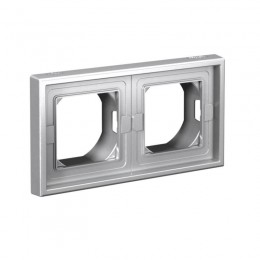 Рамка 2-м ArtGallery IP44 алюм. SE GAL440302