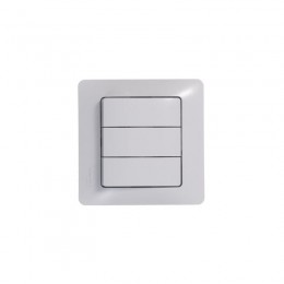 Выключатель 3-кл. СП Glossa 10А IP20 (сх. 1+1+1) 10AX механизм бел. SE GSL000131