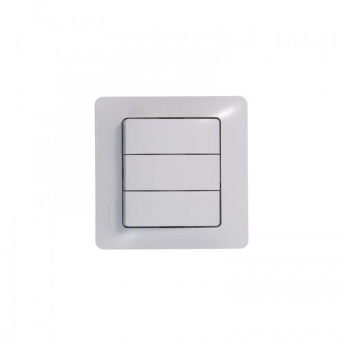 Выключатель 3-кл. СП Glossa 10А IP20 (сх. 1+1+1) 10AX механизм бел. SE GSL000131