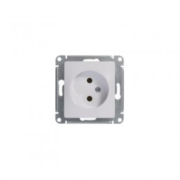 Розетка 1-м СП Glossa 16А IP20 без заземл. механизм бел. SE GSL000141