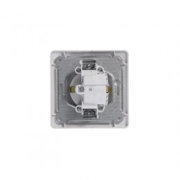 Розетка 1-м СП Glossa 16А IP20 с заземл. в сборе бел. SE GSL000142