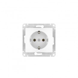 Розетка Glossa 16А с заземл. быстрозажим. клем. механизм бел. SE GSL000143S