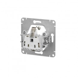 Розетка Glossa 16А с заземл. защ. шторки быстрозажим. клем. механизм бел. SE GSL000145S