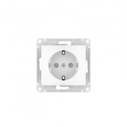 Розетка Glossa 16А с заземл. защ. шторки быстрозажим. клем. механизм бел. SE GSL000145S