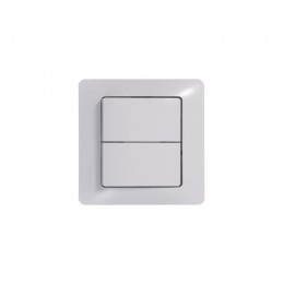 Выключатель 2-кл. СП Glossa 10А IP20 (сх. 5) 10AX механизм бел. SE GSL000151