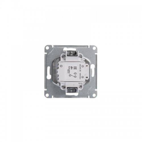 Переключатель проходной 1-кл. СП Glossa 10А IP20 (сх. 6а) 10AX с подсветкой механизм бел. SE GSL000163