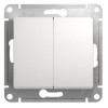 Переключатель проходной 2-кл. СП Glossa 10А IP20 (сх. 6/2) 10AX механизм бел. SE GSL000165