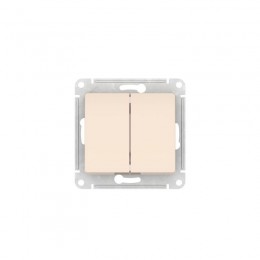 Выключатель 2-кл. Glossa (сх. 5) 10AX быстрозажим. клем. механизм беж. SE GSL000251S