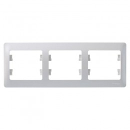 Рамка 3-м Glossa горизонт. перламутр SE GSL000603