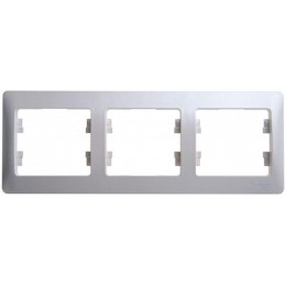Рамка 3-м Glossa горизонт. перламутр SE GSL000603