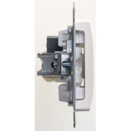 Розетка телевизионная одиночная TV 1-м СП Glossa 1дБ механизм перламутр SE GSL000691