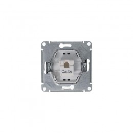 Розетка компьютерная 1-м Glossa RJ45 кат.5E механизм антрацит SE GSL000781K