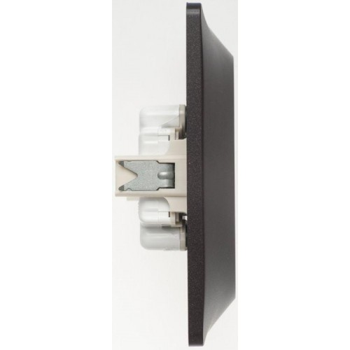 Розетка 2-м СП Glossa 16А IP20 250В без заземл. шоколад SE GSL000820