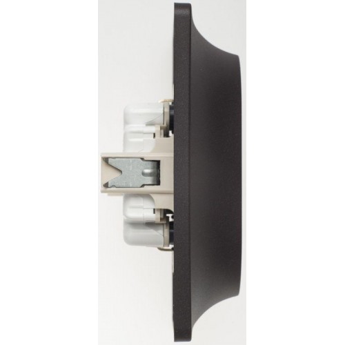 Розетка 2-м Glossa 16А с заземл. в сборе шоколад SE GSL000824