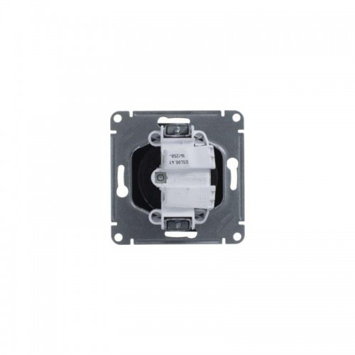 Розетка 1-м СП 1мод. Glossa 16А IP20 без заземл. механизм шоколад SE GSL000841