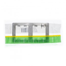 Рамка 2-м Glossa вертикал. платина SE GSL001206