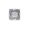 Выключатель 2-кл. СП Glossa 10А IP20 (сх. 5) 10AX механизм платина SE GSL001251
