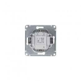 Выключатель 2-кл. СП Glossa 10А IP20 (сх. 5) 10AX механизм платина SE GSL001251