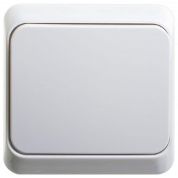 Выключатель кнопочный 1-кл. ОП Этюд 10А IP20 с самовозвратом бел. SE KA10-001B