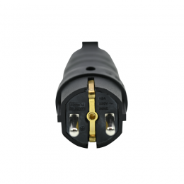 Вилка угловая MultiSet 16А 250В IP44 с заземл. каучук черн. SE MST1102BK