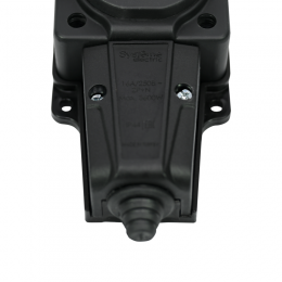 Колодка удлинителя 3-м MultiSet 16А 250В IP44 с заземл. каучук черн. SE MST4103BK