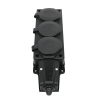 Колодка удлинителя 3-м MultiSet 16А 250В IP44 с заземл. каучук черн. SE MST4103BK